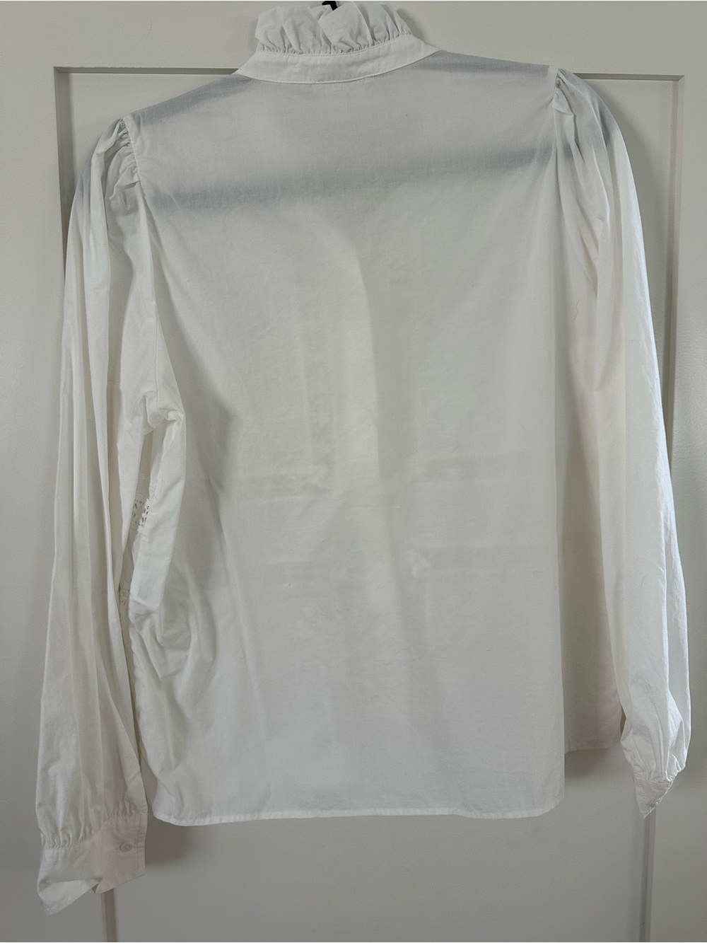 Sezane ULYSSE SHIRT White Blouse with embroidery details - Picture 5 of 9